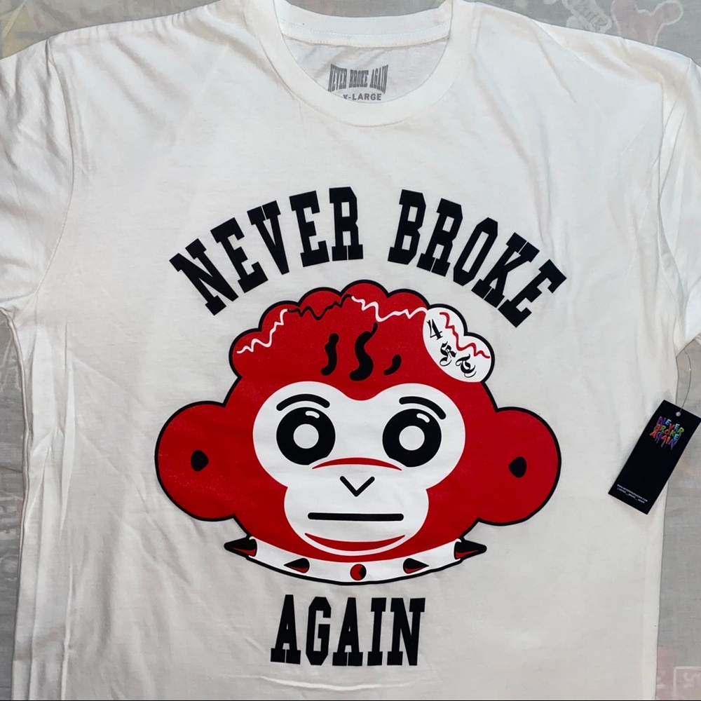 NBA YoungBoy Never Broke Again Red Monkey T-Shirt Size XL Graphic Tee